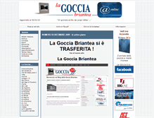 Tablet Screenshot of lagocciabriantea.com